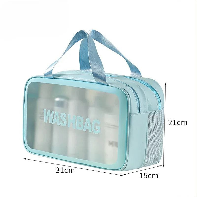 Wet-dry separation makeup bag portable toiletry bag travel essentials large capacity storage bag fitness swimming essentials - Smarsty