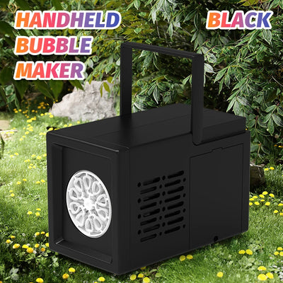 10 hole fully automatic bubble blowing handheld electric bubble machine toy outdoor birthday without battery and bubble water - Smarsty