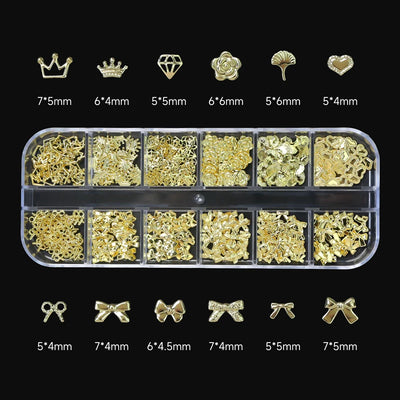 Gold Silver Caviar Bead Nail Charms for Stunning Manicures - Smarsty