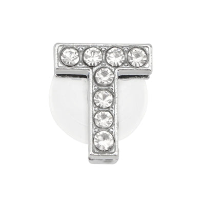 1PC Shoe Charms Glitter Rhinestone Letter Crystal Alphabet Shoes Charm Decorations Jewelry Slider Bracelet Wristbands Accessorie - Smarsty