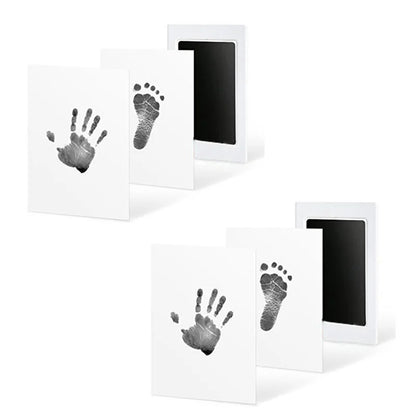 No Touch Baby Hand Footprint Kit Safe Ink Pad Souvenir - Smarsty