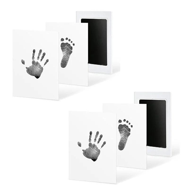 No Touch Baby Hand Footprint Kit Safe Ink Pad Souvenir - Smarsty