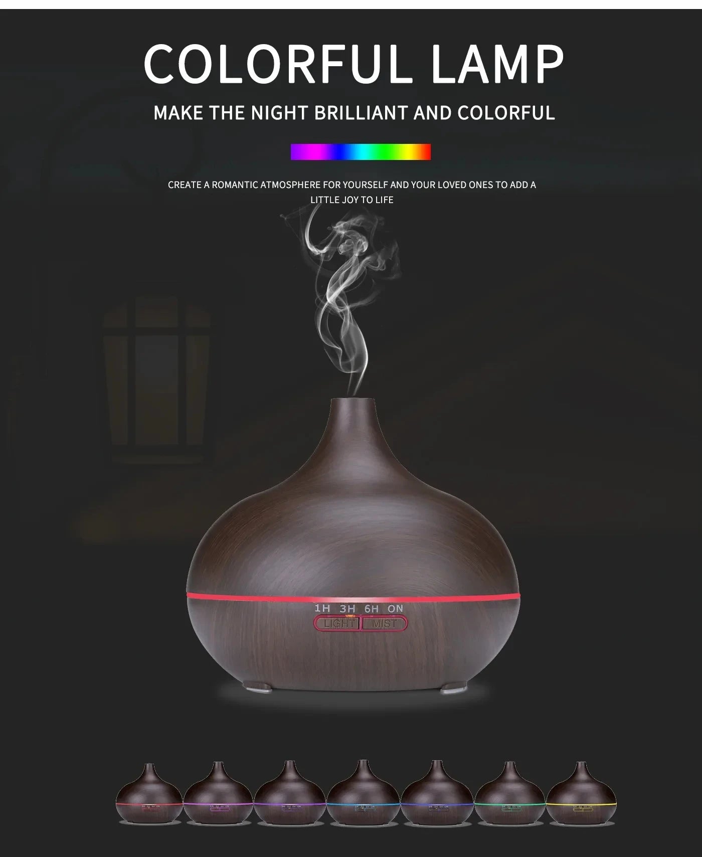 Aromatherapy Essential Oil Diffuser With Remote Control - Smarsty