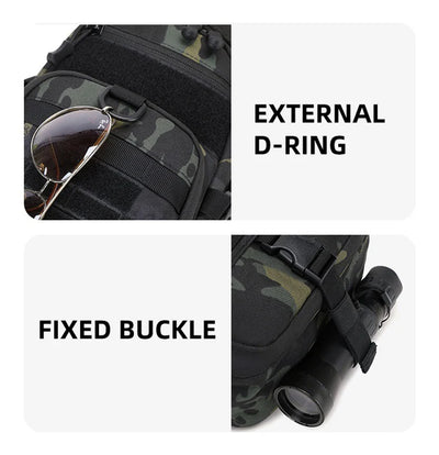 Men's Camping Chest Bag Tactical Sports Shoulder Outdoor Fanny Pack Hiking Climbing Cycling Fishing MOLLE System Sling Bags by Smarsty