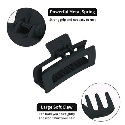 4 Piece Claw Clips Women Nonslip Fashion Set Coffee Black - Smarsty