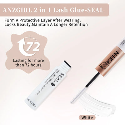 ISEEN DIY Eyelash Extension Kit with Bond and Tweezers - Smarsty