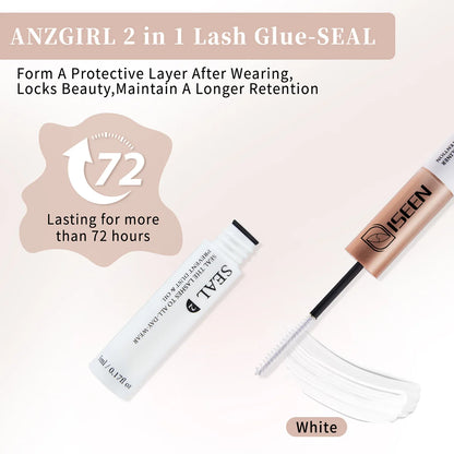 ISEEN DIY Eyelash Extension Kit with Bond and Tweezers - Smarsty
