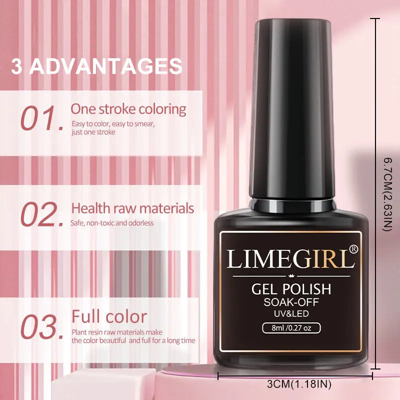 Nail Gel Polish Kit with Nail Drill and UV Light for Beginner Whole Nails Set Professional Manicure Salon & Home Art Tools Kit