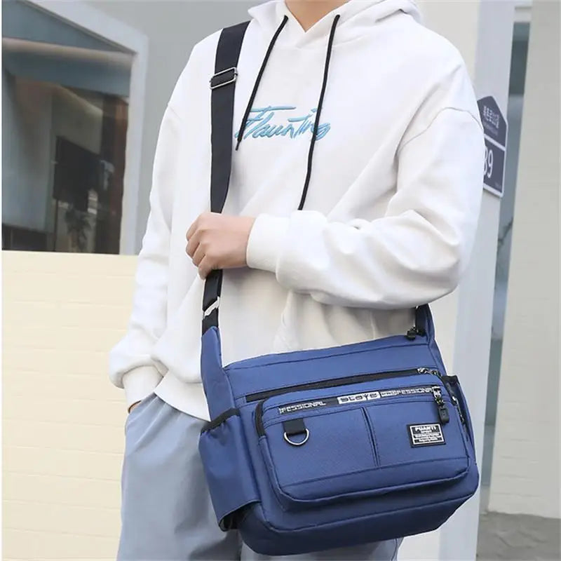 Mens Messenger Bag Crossbody Satchel Waterproof Oxford - Smarsty