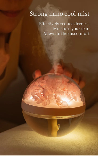 USB Rechargeable 270ML Air Humidifier with LED Light - Smarsty