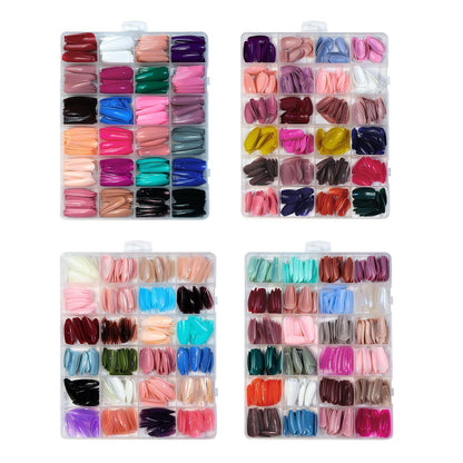 Acrylic Coffin Press On Nails Kit with 576 Pieces - Smarsty