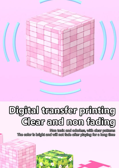 Pink castle magnetic building block set, suitable for boys and girls over 3 years old DIY to improve hand skills and creativity by Smarsty