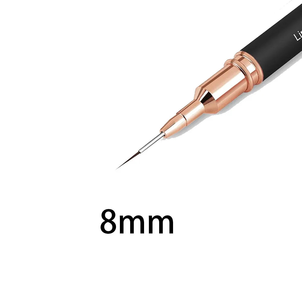 Black Nail Art Liner Brushes for Precision Design - Smarsty