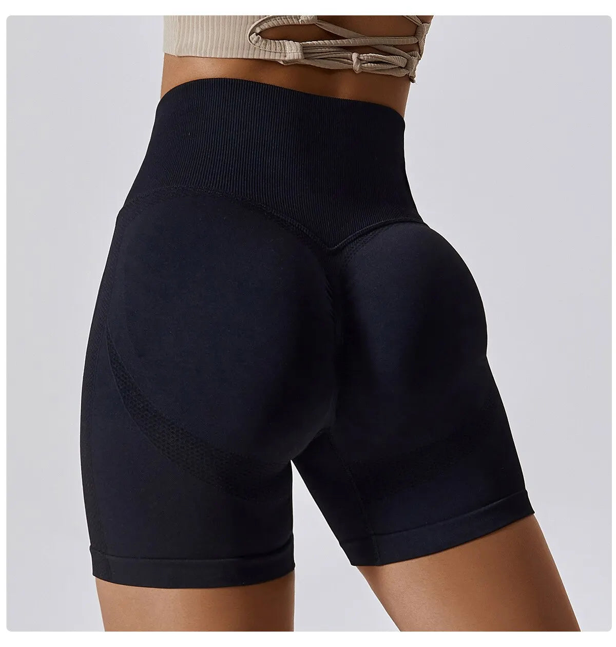 Women Shorts Seamless Sports Shorts For Women Cycling Jogging Fitness High Waist Push Up Gym Shorts Leggings Women Yoga Clothing - Smarsty