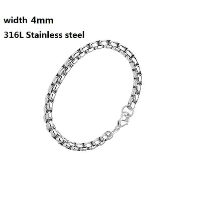 316L Stainless Steel Cuban Chain Bracelet for All - Smarsty