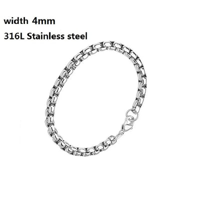 316L Stainless Steel Cuban Chain Bracelet for All - Smarsty