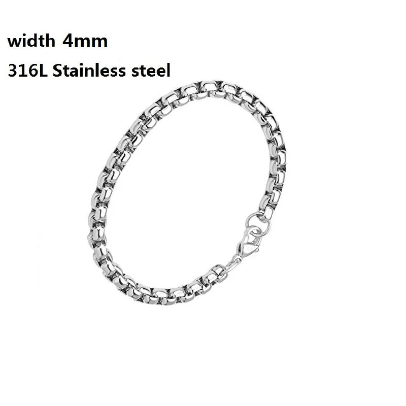 316L Stainless Steel Cuban Chain Bracelet for All - Smarsty