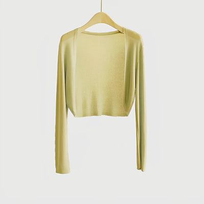 Sun Protection Knit Cardigan Women's Thin Coat Ice Silk Outerwear Cover-up Shawl Air Conditioning Shirt Summer - Smarsty