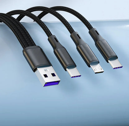 3 in 1 USB Charge Cable for Fast Mobile Charging - Smarsty
