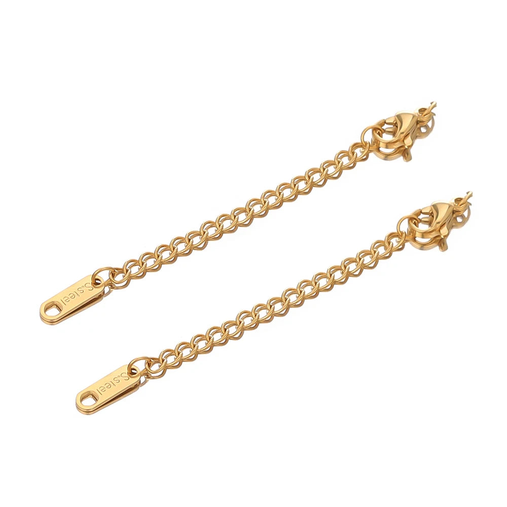 Stainless Steel Extension Chain With Secure Lobster Clasps - Smarsty