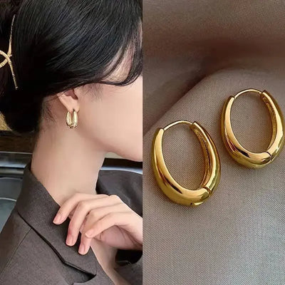 Vintage Metal Drop Earrings for Women - Classic Party Jewelry - Smarsty
