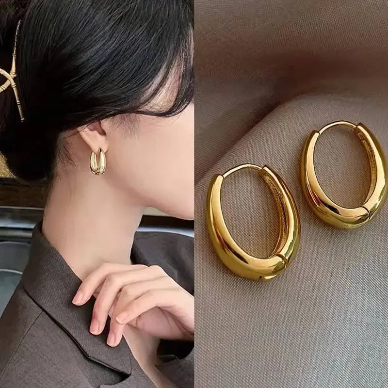 Vintage Metal Drop Earrings for Women - Classic Party Jewelry - Smarsty