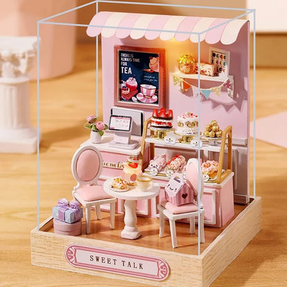 Mini Doll House DIY 3D Puzzle Assembly Building Model Toys Home Bedroom Decoration With Furniture Wooden Craft Gifts DollHouses by Smarsty