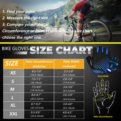 MOREOK Cycling Gloves,Breathable Bicycle Gloves,5MM Gel Pads Non-Slip Mountain Bike Gloves MTB Road Biking Gloves for Men Women by Smarsty