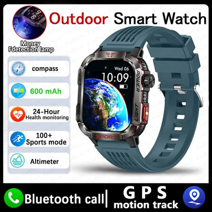 Waterproof Military GPS Smart Watch With Bluetooth Call - Smarsty
