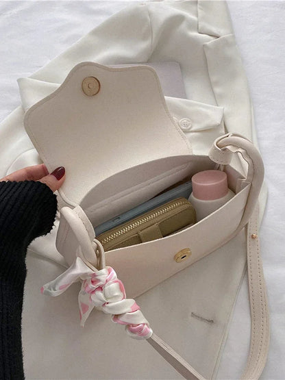 Women Slant Crossbody Saddle Bag Retro Love Pattern - Smarsty
