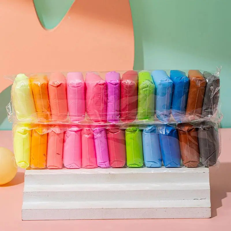 Colored Clay Child Modelling Craft Children Air Dry Clay With Hand Tools Stimulate Kids Early Learning Activities Interactive - Smarsty