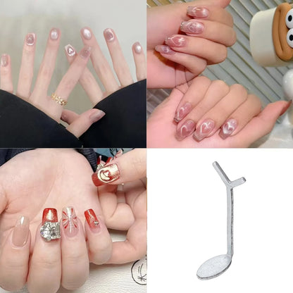Heart Shaped Cat Eye Nail Magnet Set for DIY Art - Smarsty