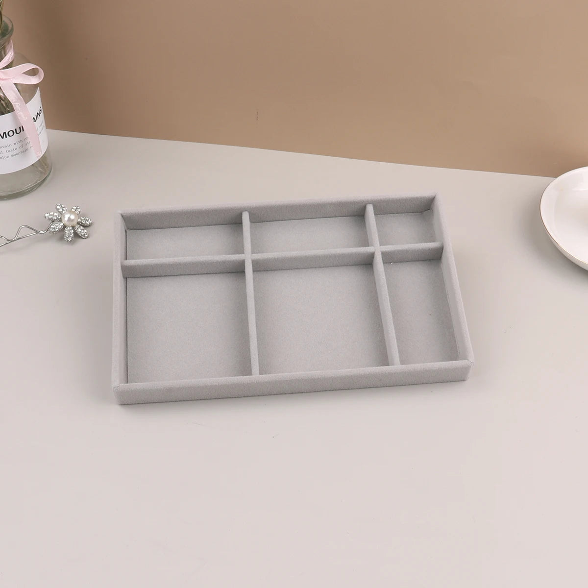 Velvet Jewelry Organizer Box for Rings and Necklaces - Smarsty