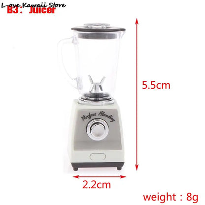 Miniature Dollhouse Furniture Set For Dolls House Mini Toy Kit Accessories TV Kitchen Home Fridge Kids Pretend Play Diy Figurine by Smarsty