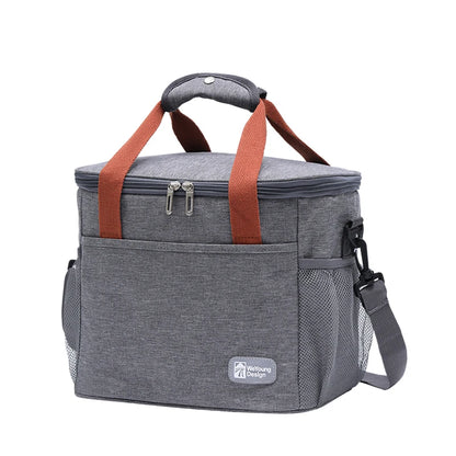Large Capacity Insulated Lunch Bag With Oxford Cloth - Smarsty