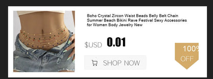 Boho Pearl Cross Chest Belly Chain Jewelry - Smarsty