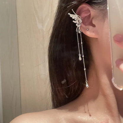 Y2K Fairy Butterfly Ear Clips with Trendy Tassels for Women - Smarsty