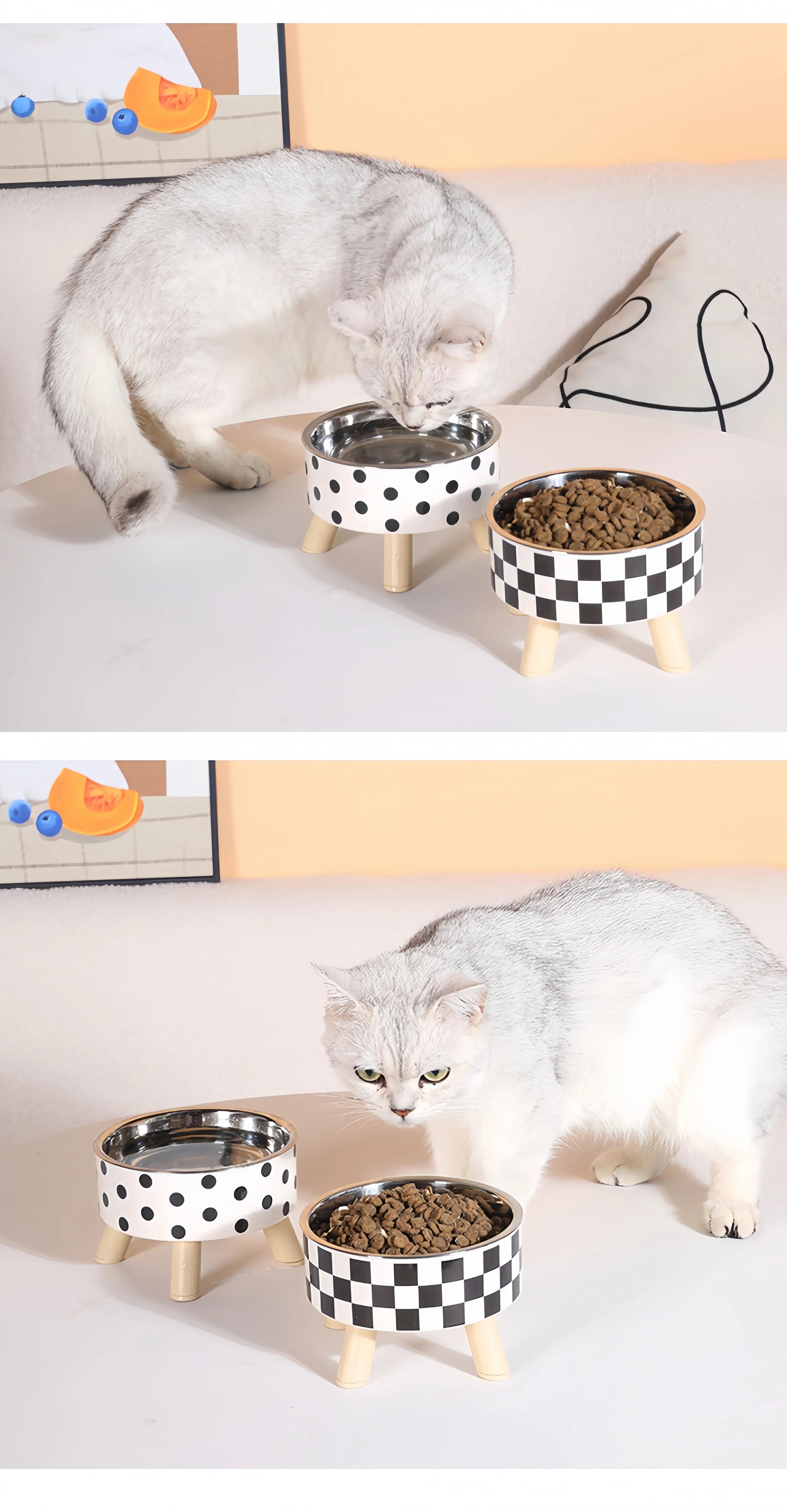 Elevated Cat Feeder Bowl for Comfortable Feeding - Smarsty