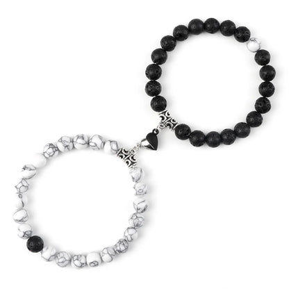 Natural Stone Couple Bracelets Set for Friendship - Smarsty