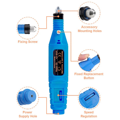 Electric Nail Drill Set for Professional Manicure and Gel Removal - Smarsty