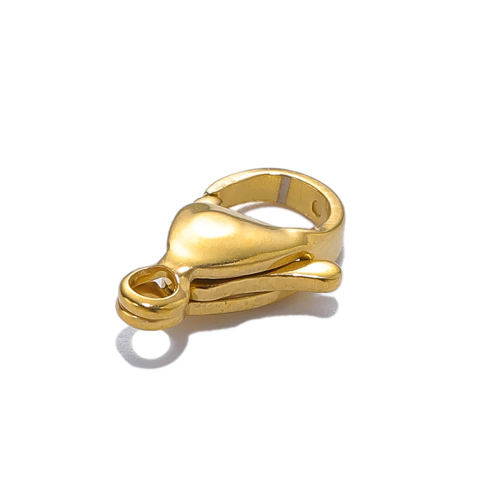 18K Gold Stainless Steel Lobster Clasps for Jewelry Making - Smarsty