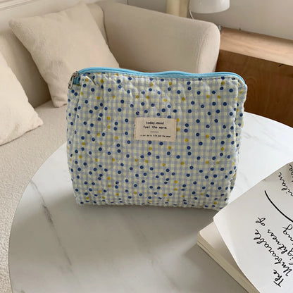 Large Capacity Women's Cosmetic Bags Cases Casual Ladies Small Storage Bag with Zipper Female Travel Clutch Bag Small Handbags - Smarsty