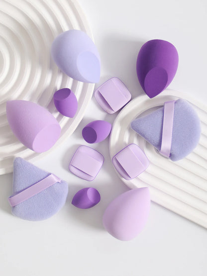 12Pcs Latex-Free Makeup Sponge Set for Flawless Application - Smarsty
