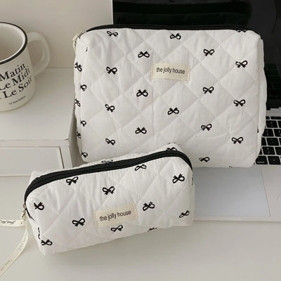 Cherry Print Makeup Bag Cosmetic Tote Organizer For Travel - Smarsty