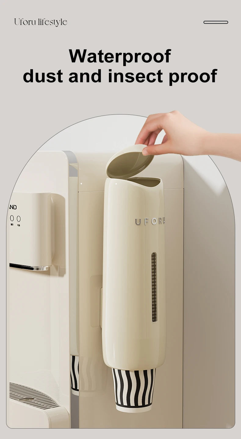 Home Perforation-Free Water Dispenser Cup Extractor,Living Room Kitchen Wall-mounted Bracket
