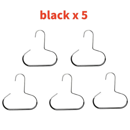 1-5pcs Circle Ring Hat Hanger Non-marking Non-slip Hat Storage Hook Closet Bedroom Saving Space Scarf Towel Tie Hanging Rack by Smarsty