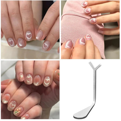 2Pcs Cat's Eye Nail Magnet for Heart-Shaped Effects - Smarsty