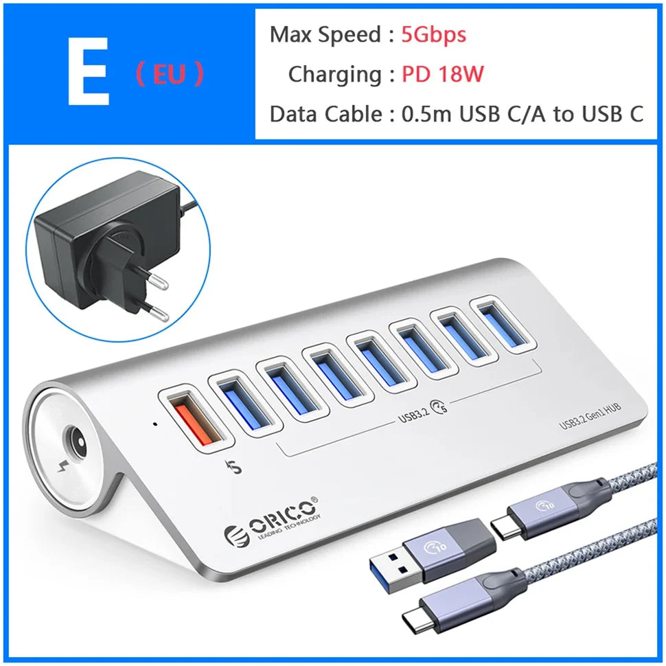 High Performance USB Docking Station With 10Gbps Hub