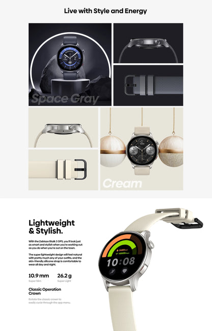 Zeblaze Btalk 3 GPS Smartwatch with AMOLED Screen - Smarsty