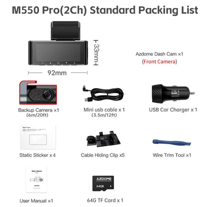 4K Dash Cam With GPS And Superior Night Vision Parking - Smarsty